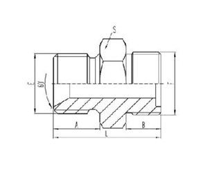 英制外螺紋60°內(nèi)錐面密封或組合墊密封|公制外螺紋平面O形圈密封