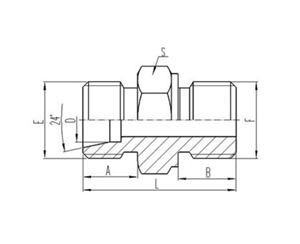 公制外螺紋24°內錐面密封|公制外螺紋六角端面O形圈密封